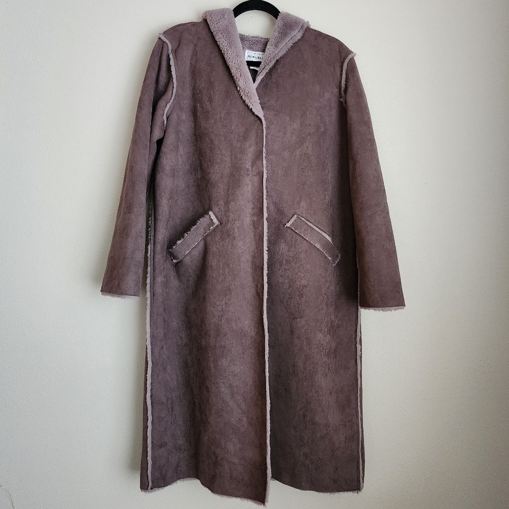 For the Republic Faux Leather Faux Fur Jacket